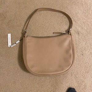 Marc Jacobs half moon shoulder bag in rich tan leather